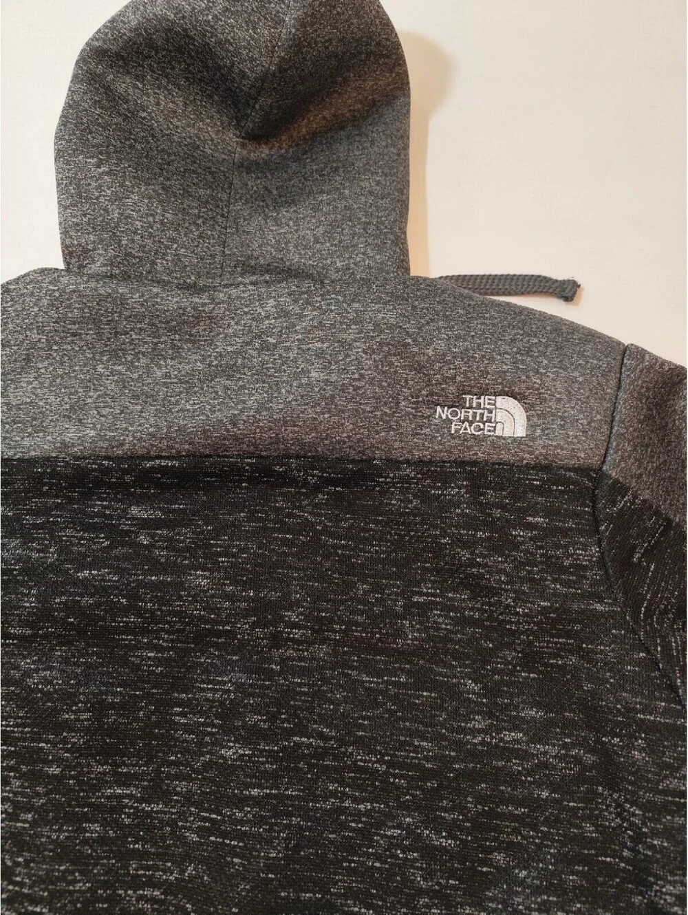 North Face Fleece Jacket Mens Black/ Grey Size Large